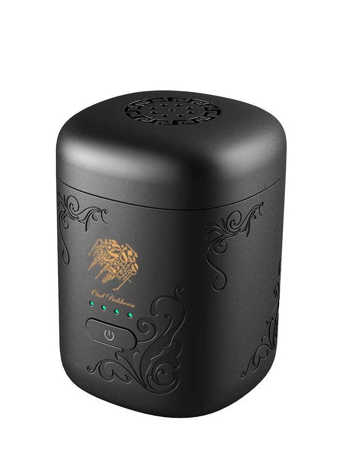 Oud Bakhoan New Mini Electronic Arabic Incense Burner – Oud & Bakhoor Mubkhara with Battery Indicator - Image 1